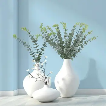 20 бр. изкуствено растение за еднократна употреба, имитирующее стръкове евкалипт, реалистична билки за сватбен декор hogar