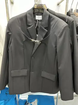 AD9073 Модерен мъжки палта и якета 2023 за подиум, Луксозен известна марка, европейски дизайн, мъжки дрехи, за партита