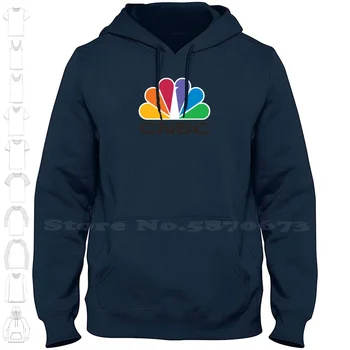 CNBC Лого Унисекс Облекло 2023 Hoody С Принтом Лого на марката, Графична Hoody