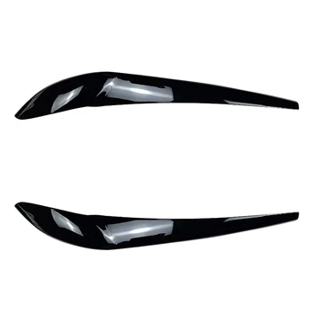 Автомобилни Лъскавите черни фарове, Веждите, Клепачите, Фалшиви мигли, главното светило, етикети за BMW X3 F25 X4 F26 2014-2017