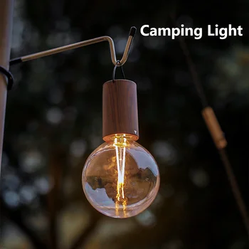 Водоустойчив фенер за къмпинг Силна съвместимост Led лампа лампа Кръгла палатка млечно-шампанско, лампа Преносим стабилен ABS инструмент за къмпинг