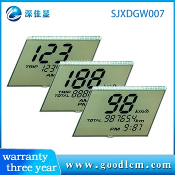 обичай сегментен LCD дисплей GW007 Евтина цена HTN положителни сегментени дисплеи 5.0 v lcd екран 7 монохромен сегментен LCD дисплей