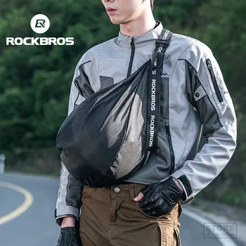 Раница за шлем ROCKBROS, Пътни чанти, Светлоотразителни, Голям Капацитет, Женски, Мъжки, на Мотоциклети, на велосипеди, чанта, аксесоари за мотоциклети