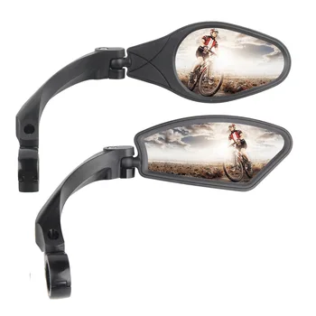 Стоманени велосипедни Огледала за обратно виждане С Широка гама от Регулируеми Ъглови Рефлектори Скутер Кормило Огледало за обратно виждане Велосипедни Кормилото Огледала