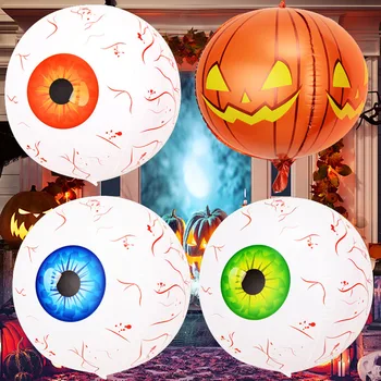 Ужасяващи декорации за очните ябълки, балони, Надуваеми Ужасни топки за очите, Играчки за Еднократна употреба, Творчески Празнични аксесоари за парти на Хелоуин