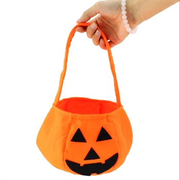 1 бр., детски чанти-тоут с тиква за Хелоуин, торбичка за бонбони, кофа за съхранение на бонбони за Хелоуин, Преносима Подарък кошница