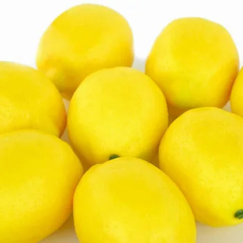 10шт Лимони Полистирен Плодове Домашната Кухня Лимон Реалистична Парти Реалистични Резервни части за замяна на Сватбени Аксесоари