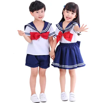 2023 Ново Японско Аниме, Сладък костюм Моряк на ВМС на Япония, Униформи за Cosplay, Униформи за момичета и момчета, Детско Празнична рокля на Пурим, Хелоуин