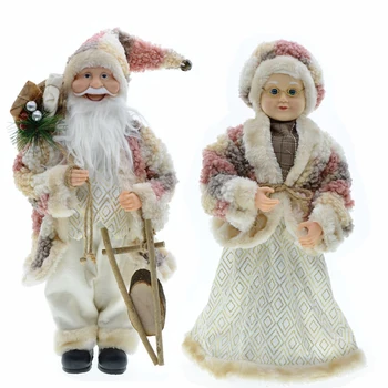 45 см Големи Кукли на Дядо Коледа Нова Година Коледа Фигурка Кукла на Дядо Коледа За Дома аксесоари Naviidad Подаръци 2024