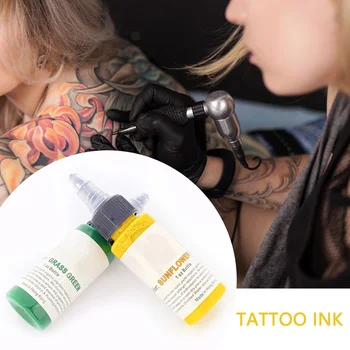7 Цвята Пигменти за татуировки, Професионална боя за практикуване на Татуировки, Аксесоари за татуировки