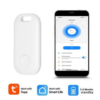 Bluetooth-съвместими глобален тракер, интелигентни GPS локатор, захранван с батерии, приложение за търсене детска чанта и чантата за Apple iOS 11 +