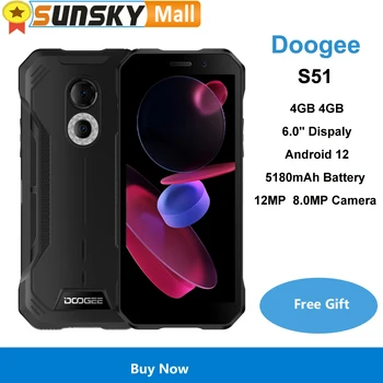 DOOGEE S51 4 GB 64 GB Страничната идентификатор на пръстови отпечатъци 6.0 
