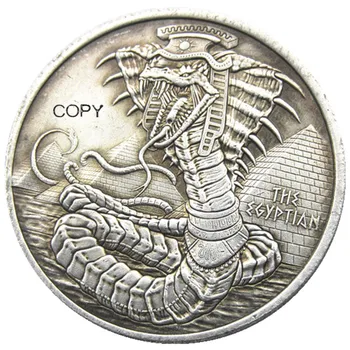 HB (156) е АМЕРИКАНСКИ Скитник Морган Долар Череп Зомби Скелет със сребърно покритие копирни монети