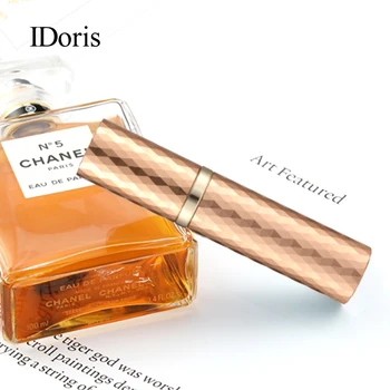 IDoris 5 мл за многократна употреба с Мини-флакон за парфюм, Преносими флакони-опаковки за парфюми, Пътен Празен козметични контейнер, флакон-спрей