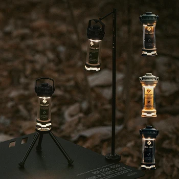 Led Акумулаторна батерия за преносим фенер за къмпинг, лагерные ярки светлини с плавно затъмняване, водоустойчив Мощен работен лампа Twister