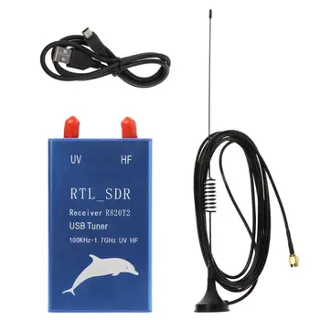 RTL2832U + R820T2 100 khz-1,7 Ghz VHF UHF RTL USB тунер Приемник, FM-радио, Директен доставка