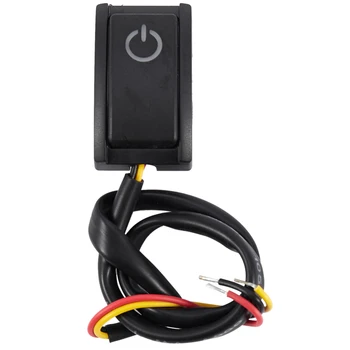 Автомобилен Ключ ключ Сам Превключвател Тип Паста Изкл/Вкл За автомобилна лампа за четене/завъртане лампи Малка лампа, Dc 12V/200mA