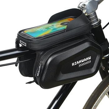 Велосипедна чанта 3 в 1, рама, предната тръба, Велосипедна чанта, Велосипеди водоустойчив калъф за телефон, 7 инча, чанта със сензорен екран, аксесоари за колоездене
