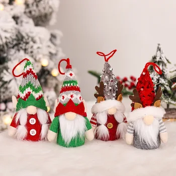 Весела Коледа LED Светлинен Безлични Горски Старец, Кукла-Фея, Украса Навидад, Коледен Подарък за Коледа, Детски Безлични Кукла
