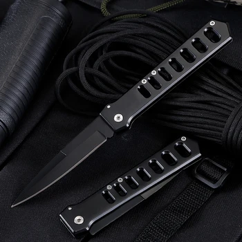 Военен Сгъваем джобен нож за оцеляване, Тактически ножове за туризъм на открито, на къмпинг, Ловни ножове за самозащита, EDC Инструменти