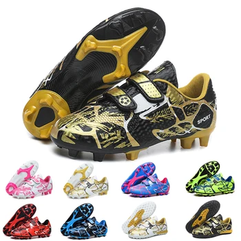 Детски футболни обувки Society TF/FG, Училищни футболни обувки, Маратонки с трева, Спортни обувки за момичета и момчета, Улични спортни тренировки, Спортни обувки