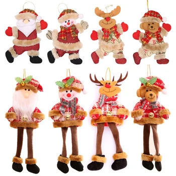 Дядо Коледа, Снежен човек, Коледни кукли Коледно Дърво Висящи Орнаменти за Украса на Подарък за деца