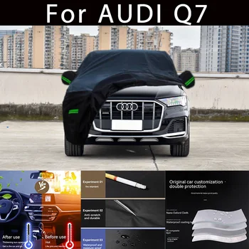 За AUDI Q7 Външна защита, пълни с автомобил сеат, Снежната покривка, козирка, Водоустойчива прахозащитен външни автомобилни аксесоари