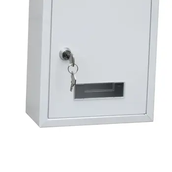 Защитен от ръжда пощенска кутия 22x6, 5x30 см, монтиране на пощенска кутия, защитен калъф, черен