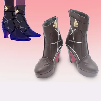 Играта Honkai: Star Rail Kafka, обувки за cosplay, Дамски обувки за момичета, Хелоуин, аниме, карнавал, Индивидуални обувки за ролеви игри