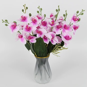 Имитация на изкуствено цвете phalaenopsis, украса за дома, хол, сватба, офис, кухня, ресторанта