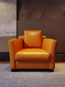 Италиански луксозен диван-стол за един човек мързел online celebrity тигър chair дизайнерски кожен стол за релакс