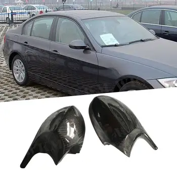 Капакът на Огледалото за обратно виждане, изработени от Въглеродни Влакна ABS, Капачки за BMW Серия 3 E90 ИРТ 318i 320i 325i 330i 2005-2007, за Украса на Капачки на Страничните огледала