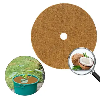 Кокосово покритие за мулч, Мулч диск за растенията, Кокосов орех мат за градинарство, Мулчиране дискове, Защита от замръзване, Защита от студ, Зимата Мулчиране Коко