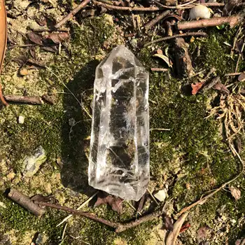 [МАГАЗИН на бъдещето кристал] Планински район на Пакистан, естествената светлина, crystal седем кристал, напълно прозрачен кристал скиптър