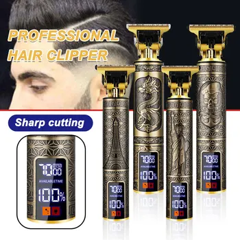 Машинки за подстригване на коса За фризьорски аксесоари T9, Машинка за оформяне на брада За мъже, Електрическа Професионална Безжична бръснач, Машина за подстригване на коса, Бръснене машина