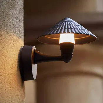На улицата, с монтиран на стената лампа, водоустойчива лампа за вътрешния двор, супер ярък, plug към електрическата мрежа външната врата лампа, домакински монтиран на стената лампа