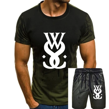 Нова Мода Тениска с Логото на While She Sleeps Sheffield Metalcore Band Вик Death Toll Дизайнерска Тениска Стръмни Върхове