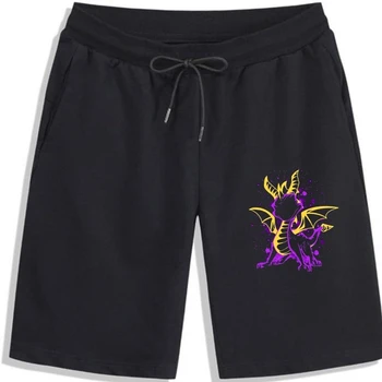 Новото лого на играта Spyro в ретро стил, мъжки къси панталони с принтом