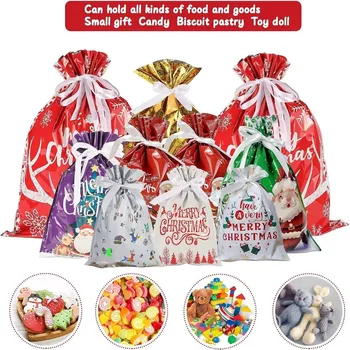 Опаковки, подаръчни пакети на съвсем малък, Коледна декоративна чанта, Мультяшная опаковъчна торбичка за съхранение, подарък кутия на Дядо Коледа за Малки деца
