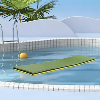 Плаващ подложка за басейн, воден сал 43x15,7x1,3 инча, здрав roll мат