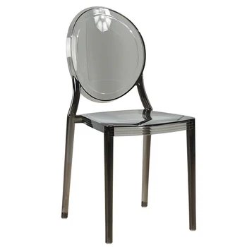 Пластмасови модерни трапезни столове за почивка, Дизайн Скандинавските прозрачни столове за отдих, Кухненски прозрачна мебели за дома Eetstoelen YX50DC