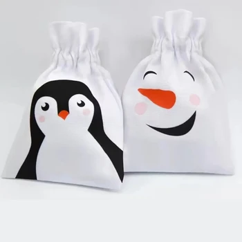 подаръчни пакети с снеговиком от 12 пингвини, селска фермерска къща, Весела Коледа, вечер семейството, полагане на празнична трапеза, украса в полза на