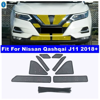 Поставяне На Предната Решетка метална Мрежа За Защита От Насекоми, Окото Тампон, Защитно покритие, Подходяща За Nissan Qashqai J11 2018-2020 Автомобилни Аксесоари