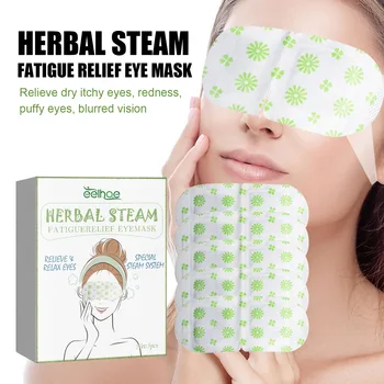 Продажба на едро изработен по поръчка самонагревающейся билкова парна маска за очи с частна марка OEM