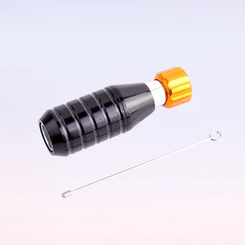 Регулируема дръжка за ръка, регулируема дължина на иглата, вградени аксесоари за химикалки игла (черен)