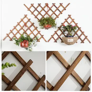 Решетчатая градинска решетка, която може да бъде увеличена дървена Триъгълна Решетка, Антикорозионна Разчита на градинските растения, Решетка за катерене по растенията