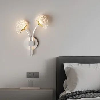 Скандинавски Crystal led монтиран на стената лампа във формата на Цвете, Луксозни Стенни лампи за стъпала, Стенни лампи за дневна, лампа за вътрешно осветление