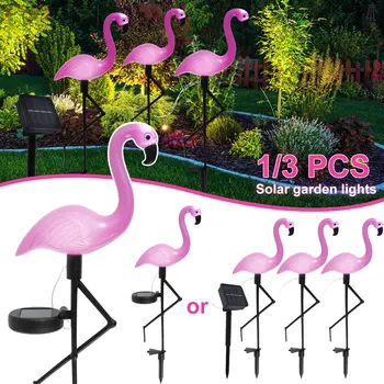 Слънчевата светлина с Фламинго IP55 Водоустойчив led pink лампа с изображение на Фламинго, улично озеленяване наземна лампа за декор на градински алеи в парка