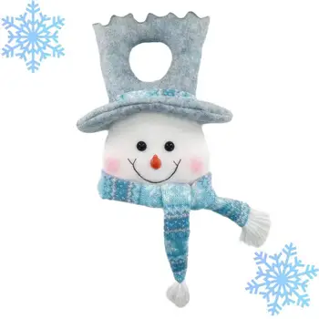 Украса за семейство снежни човеци навън, Коледни украшения във формата на Снежен човек на захранван с батерии, led светлини за верандата, Празничен и сладък дизайн