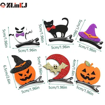 Хелоуин Тиква Черна котка, Прилеп Призрак Страничната скоба Подарък за децата Детски празнични шапки